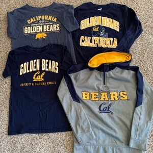 Cal (UC Berkeley) Golden Bear shirts/sweatshirt set